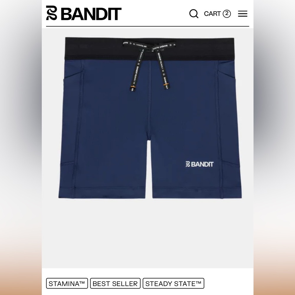 NWT Women's Bandit Shorts- NY Navy- 5 in